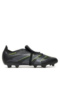 Adidas - adidas Buty do piłki nożnej Predator League Fold-Over Tongue JI1110 Czarny. Kolor: czarny. Materiał: skóra