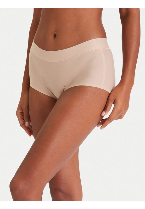 Chantelle Bokserki Soft Stretch C10640 Beżowy. Kolor: beżowy. Materiał: syntetyk