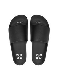 OFF-WHITE - Off-White Klapki OMIC001S22MAT0011001 Czarny. Kolor: czarny #6