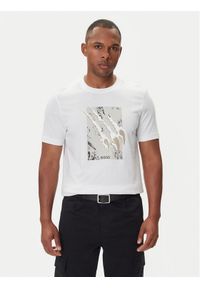 BOSS T-Shirt Te_Animali 50546362 Biały Regular Fit. Kolor: biały. Materiał: bawełna