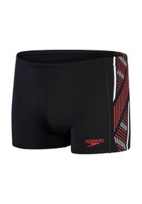 Bokserki kąpielowe męskie Speedo Tech Panel Aquashort. Kolor: czerwony, wielokolorowy, czarny #1