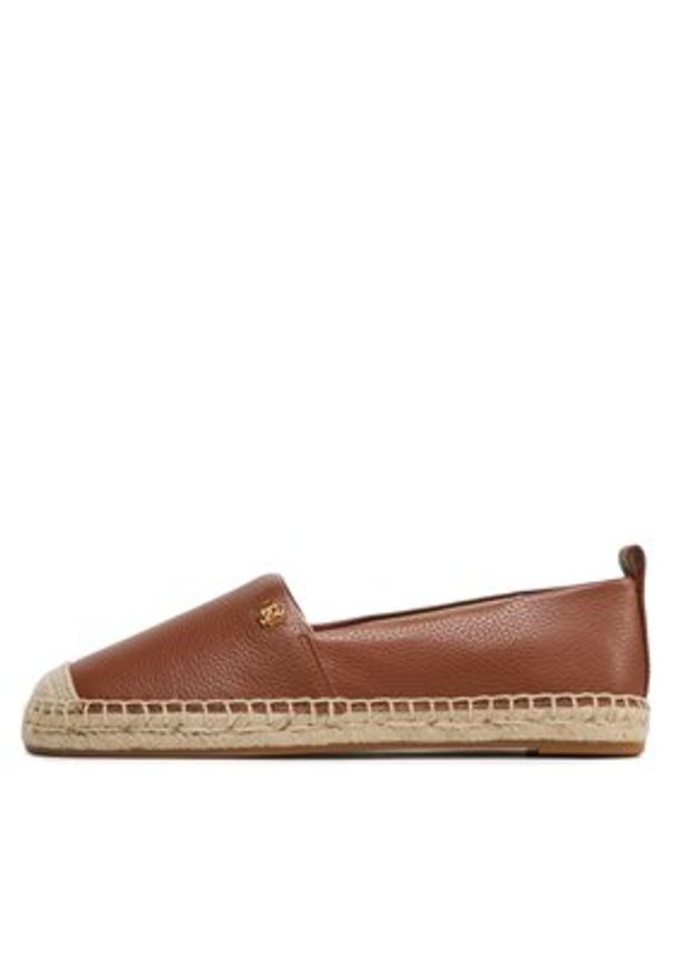 Lauren Ralph Lauren Espadryle Cameryn IV 802905304002 Brązowy. Kolor: brązowy. Materiał: skóra