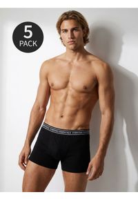 Sinsay - Bawełniane bokserki 5 pack - czarny. Kolor: czarny. Materiał: bawełna #1