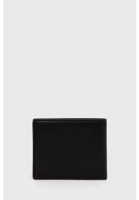 Trussardi Jeans - Trussardi Portfel skórzany męski kolor czarny. Kolor: czarny. Materiał: skóra. Wzór: gładki
