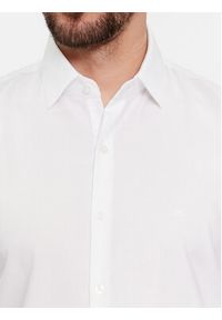 Calvin Klein Koszula Structure K10K112106 Biały Slim Fit. Kolor: biały. Materiał: bawełna #3