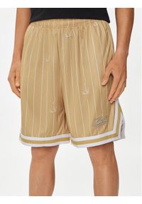 Karl Kani Szorty sportowe 6013773 Beżowy Oversize. Kolor: beżowy. Materiał: syntetyk. Styl: sportowy