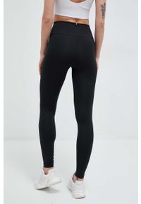 TOMMY HILFIGER - Tommy Hilfiger legginsy damskie kolor czarny gładkie. Kolor: czarny. Materiał: poliester, materiał, dzianina. Wzór: gładki #3