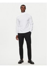 Calvin Klein Golf K10K111858 Biały Regular Fit. Typ kołnierza: golf. Kolor: biały. Materiał: bawełna #3