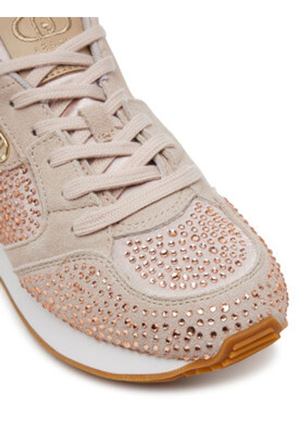 Liu Jo Sneakersy Vibe 03 BA5087 PX626 Beżowy. Kolor: beżowy. Materiał: zamsz, skóra