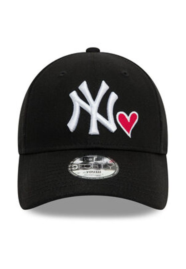 New Era Czapka z daszkiem Jr Icon 9FORTY New York Yankees 60565278 Czarny. Kolor: czarny. Materiał: bawełna, materiał