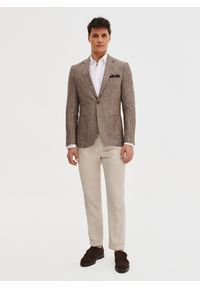 Pako Lorente - PAKO LORENTE - Marynarka męska z lnem w prążek. Materiał: len. Wzór: prążki. Sezon: wiosna #2