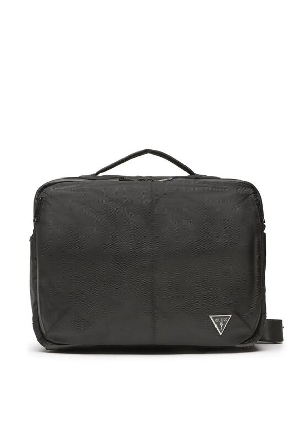 Guess Torba na laptopa Voyager HMVOYA P2415 Czarny. Kolor: czarny. Materiał: materiał