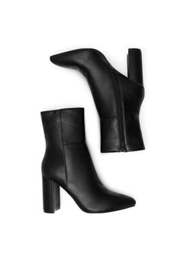 MEXX Botki MI001714543W Czarny. Kolor: czarny. Materiał: skóra