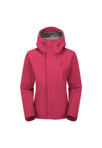 Kurtka przeciwdeszczowa damska Rab Women's Downpour Jacket z kapturem. Typ kołnierza: kaptur. Kolor: czerwony
