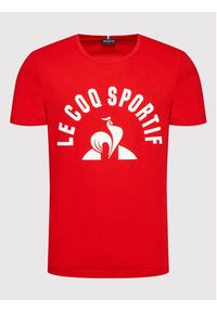 Le Coq Sportif T-Shirt 2210559 Czerwony Regular Fit. Kolor: czerwony. Materiał: bawełna #5