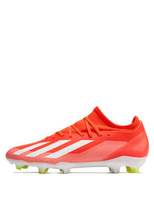 Adidas - adidas Buty do piłki nożnej X Crazyfast League FG IE2377 Czerwony. Kolor: czerwony. Materiał: skóra