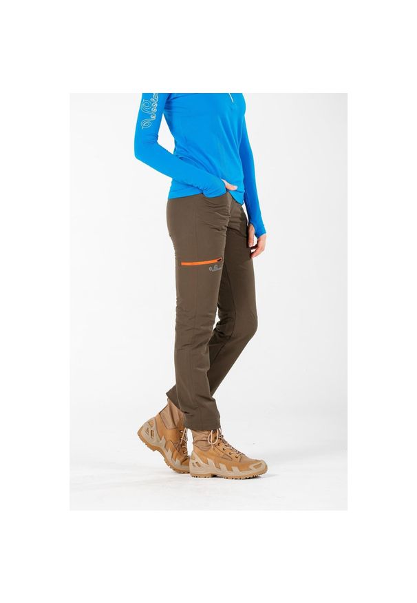 WOOLONA - Spodnie trekkingowe damskie Woolona Comfort Merino. Kolor: zielony. Sezon: lato. Sport: turystyka piesza