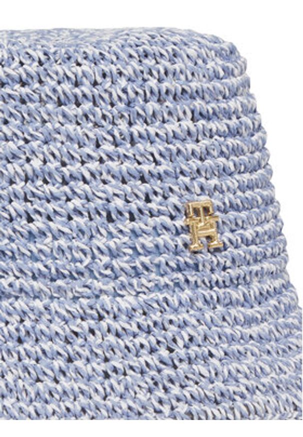 TOMMY HILFIGER - Tommy Hilfiger Kapelusz Premium Beach Bucket AW0AW17136 Niebieski. Kolor: niebieski