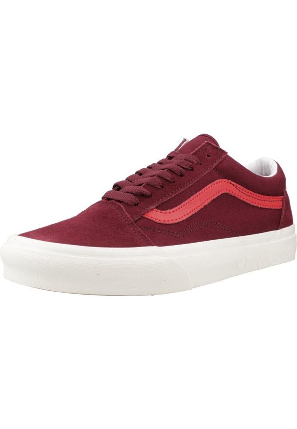 Vans - Buty VANS UA OLD SKOOL Bordeaux. Kolor: czerwony. Materiał: tkanina