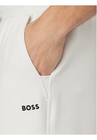 BOSS Spodnie dresowe Member Hurley 50558602 Biały Regular Fit. Kolor: biały. Materiał: bawełna #2
