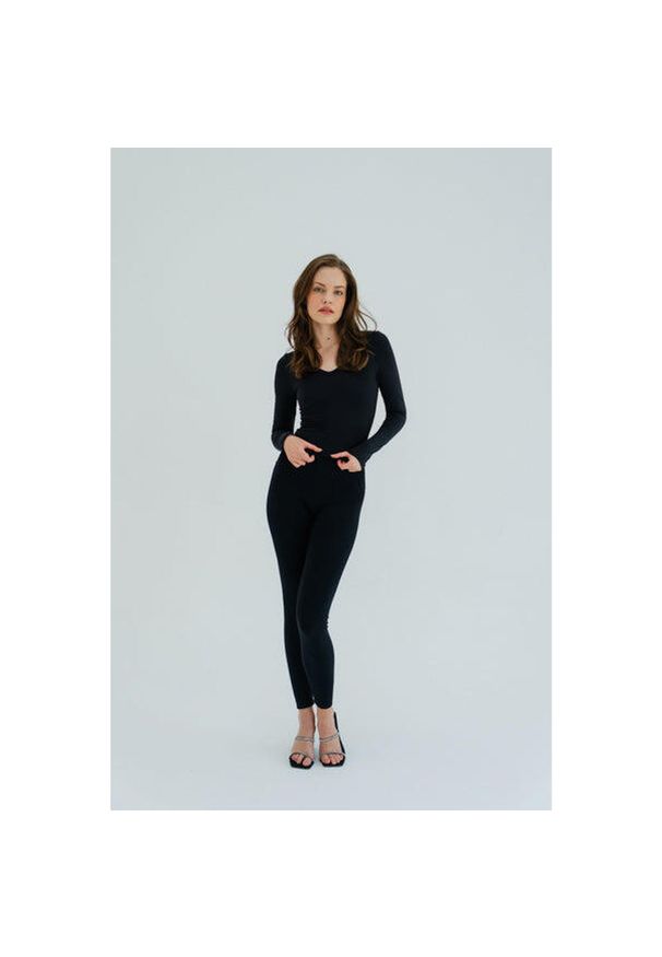 MOONHOLI - Longsleeve do jogi damski Moonholi NY Chic z długim rękawem. Kolor: czarny. Długość rękawa: długi rękaw. Długość: długie. Sport: joga i pilates