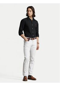 Polo Ralph Lauren Koszula Bsr 710772290 Czarny Custom Fit. Typ kołnierza: polo. Kolor: czarny. Materiał: bawełna