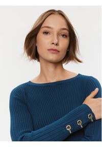Marciano Guess Sweter 3BGR38 5788Z Niebieski Slim Fit. Kolor: niebieski. Materiał: wiskoza #4