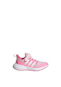 Buty do chodzenia dla dzieci Adidas FortaRun 2.0 Cloudfoam Elastic Lace. Kolor: różowy, wielokolorowy, biały. Materiał: materiał. Model: Adidas Cloudfoam. Sport: turystyka piesza #1