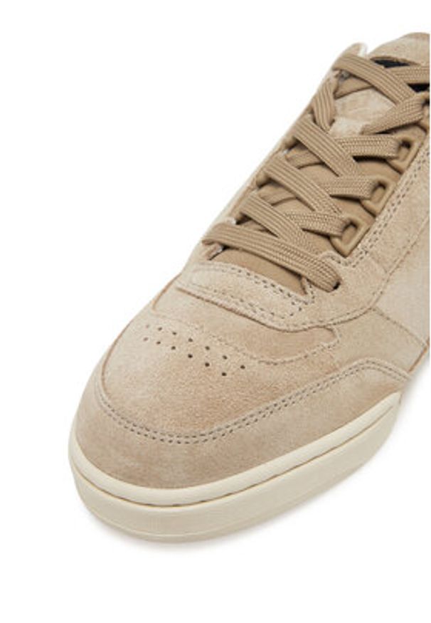 Polo Ralph Lauren Sneakersy 809960927003 Beżowy. Kolor: beżowy. Materiał: zamsz, skóra