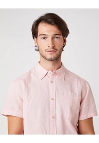 Wrangler - KOSZULA MĘSKA WRANGLER SS 1PKT SHIRT SILVER PINK W5J7LOXTU 112130192 #3