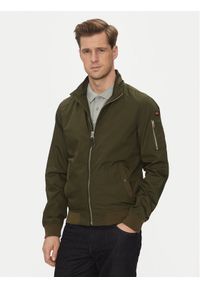 SCHOTT N.Y.C. Kurtka przejściowa Kenny Khaki Regular Fit. Kolor: brązowy. Materiał: syntetyk, bawełna