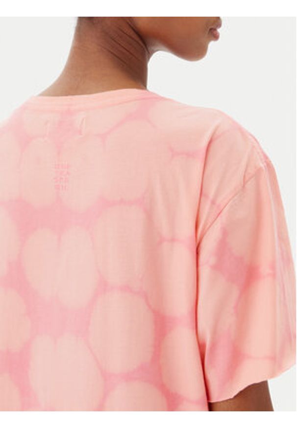 One Teaspoon T-Shirt Love Sweat 26918 Różowy Relaxed Fit. Kolor: różowy. Materiał: bawełna