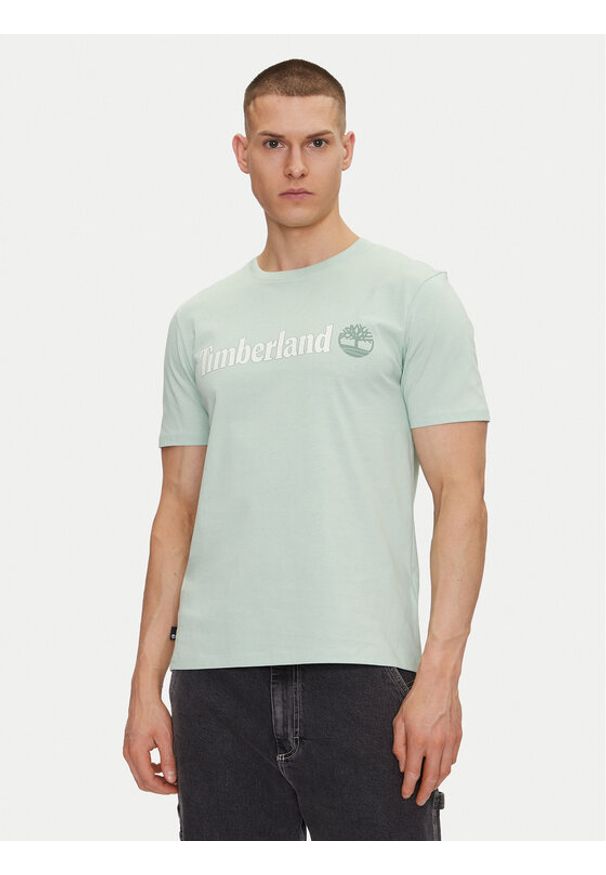 Timberland T-Shirt TB0A5UPQ Zielony Regular Fit. Kolor: zielony. Materiał: bawełna