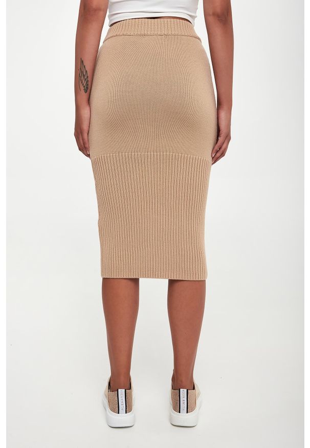 Armani Exchange - Spódnica midi wełniana ARMANI EXCHANGE. Materiał: wełna