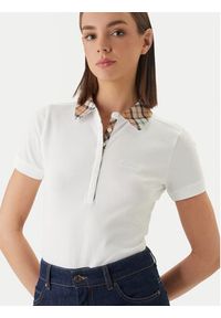 Barbour Polo Malvern LML0633WH33 Biały Slim Fit. Typ kołnierza: polo. Kolor: biały. Materiał: bawełna #5
