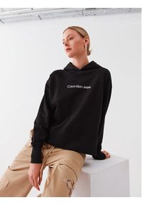 Calvin Klein Jeans Bluza J20J220430 Czarny Regular Fit. Kolor: czarny. Materiał: bawełna #2