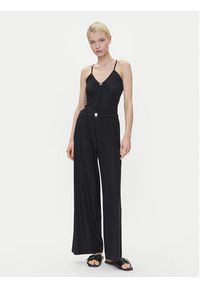 Emporio Armani Top EW001292 AF12206 FC043 Czarny Slim Fit. Kolor: czarny. Materiał: syntetyk #4