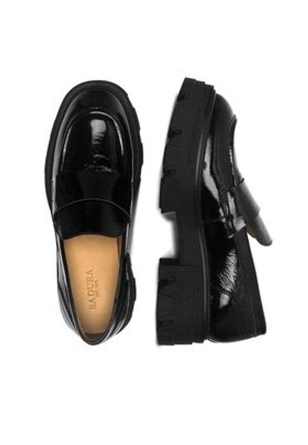 Badura Loafersy VILA-2876 Czarny. Kolor: czarny. Materiał: skóra