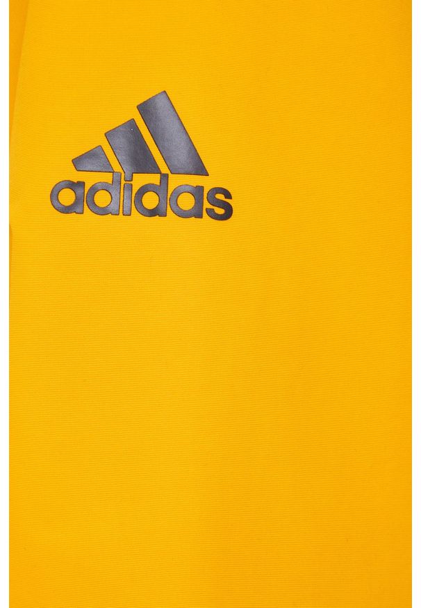 adidas Performance Kurtka damska kolor pomarańczowy zimowa. Kolor: pomarańczowy. Materiał: materiał, futro. Długość: długie. Sezon: zima