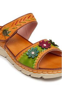 Laura Vita Klapki Dorry 13 Pomarańczowy. Kolor: pomarańczowy. Materiał: skóra #3
