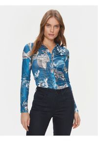 Guess Bluzka W2BP43 KBEM0 Czerwony Slim Fit. Kolor: czerwony. Materiał: syntetyk #1