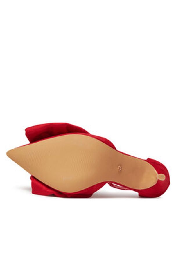 DeeZee Szpilki HT6176-57 Czerwony. Kolor: czerwony. Materiał: materiał. Obcas: na szpilce