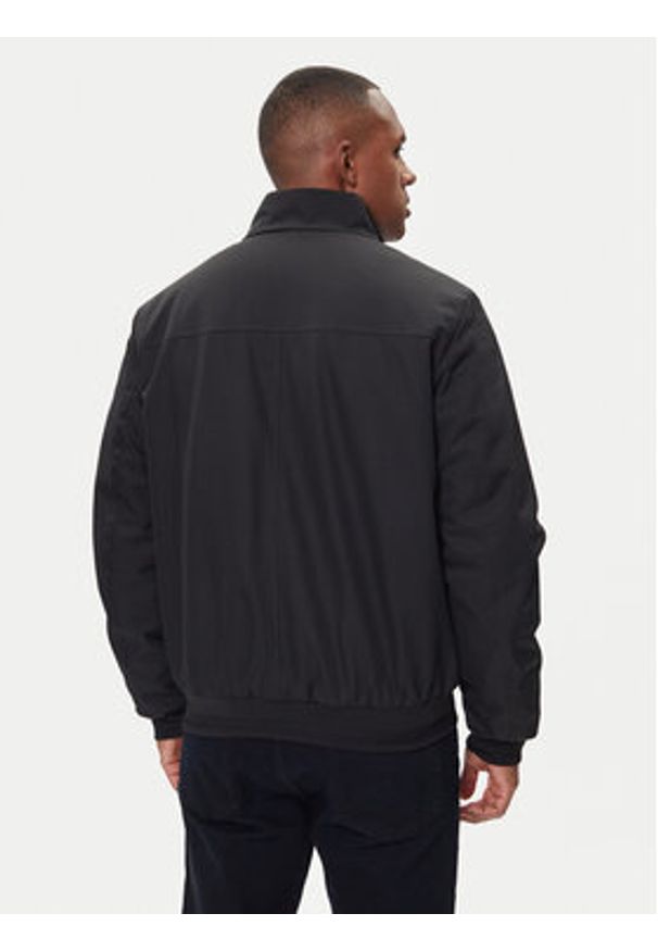 Geox Kurtka bomber Vincit M5620C T3127 F9000 Czarny Regular Fit. Kolor: czarny. Materiał: syntetyk