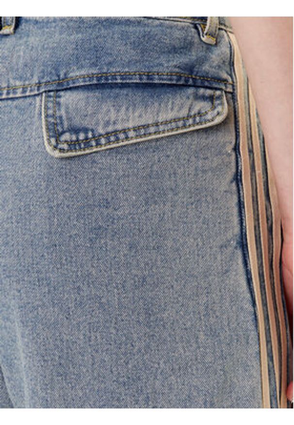 Adidas - adidas Jeansy Premium Essentials JY2868 Niebieski Wide Leg. Kolor: niebieski