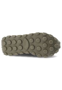 Sneakersy damskie S.Barski, cholewka ze skóry naturalnej zamszowej z tekstylnymi panelami kontrastowe wstawki boczne klasyczne sznurowaniem masywna p. Okazja: na co dzień. Zapięcie: sznurówki. Kolor: zielony. Materiał: zamsz, skóra. Szerokość cholewki: normalna #6