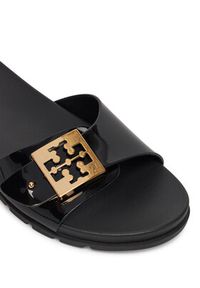 Tory Burch Klapki Buckle Slide 157872 Czarny. Kolor: czarny. Materiał: skóra #5