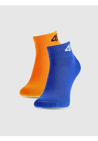 4f - 4F Skarpetki casual za kostkę (2-pack) chłopięce - multikolor 32-34. Kolor: wielokolorowy. Materiał: bawełna, poliamid, materiał, włókno