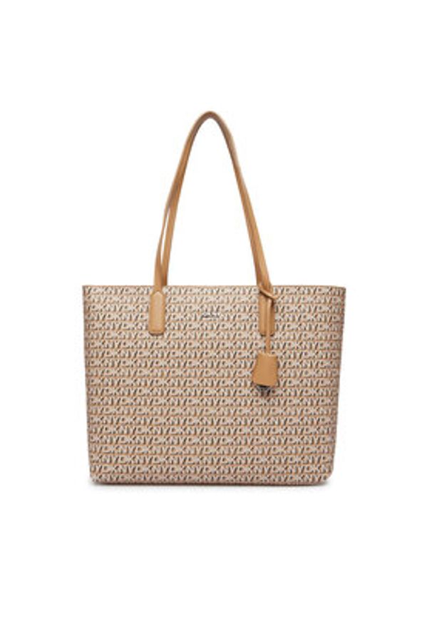 DKNY Torebka Saige Ew Tz Tote R52A5I42 Beżowy. Kolor: beżowy. Materiał: skórzane