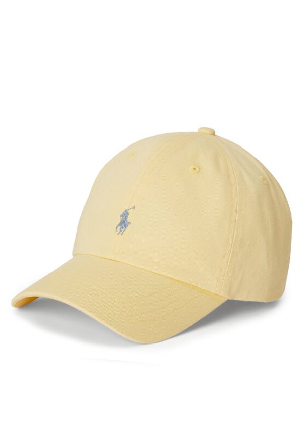 Polo Ralph Lauren Czapka z daszkiem 323785653507 Żółty. Kolor: żółty. Materiał: bawełna