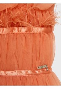 Guess Sukienka elegancka J3RK20 WEEO0 Pomarańczowy Regular Fit. Kolor: pomarańczowy. Materiał: syntetyk. Styl: elegancki #3
